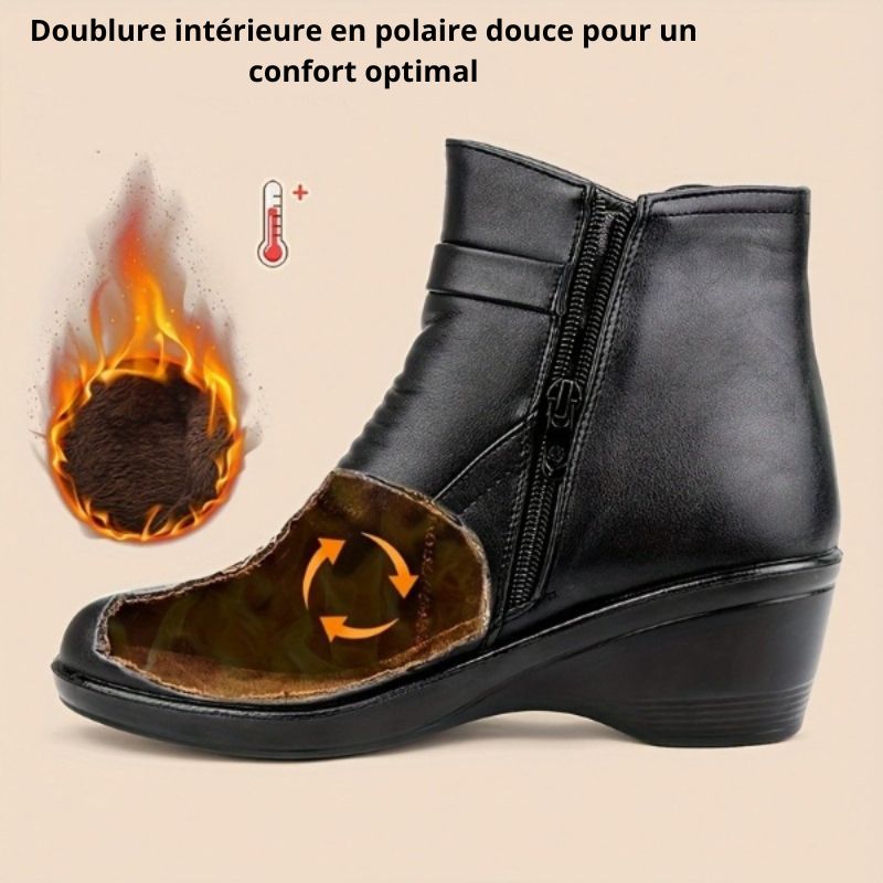 Bottes Alessia polaire avec Zip enfilement facilité (Nouvelle Collection)