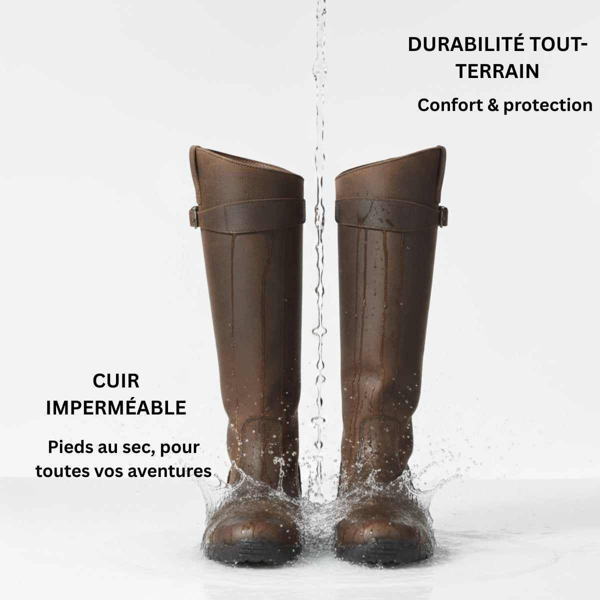 Bottes Cuir Sangle Eleanor (Nouvelle Collection)