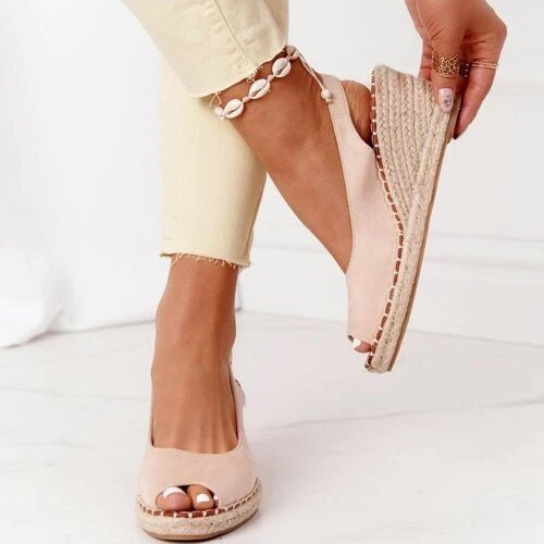 Sandale a talon espadrille Agnes Confort+ - Caren Erolds